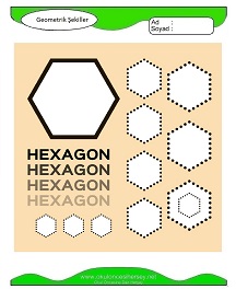 Geometrik Şekiller Çalışma Sayfaları